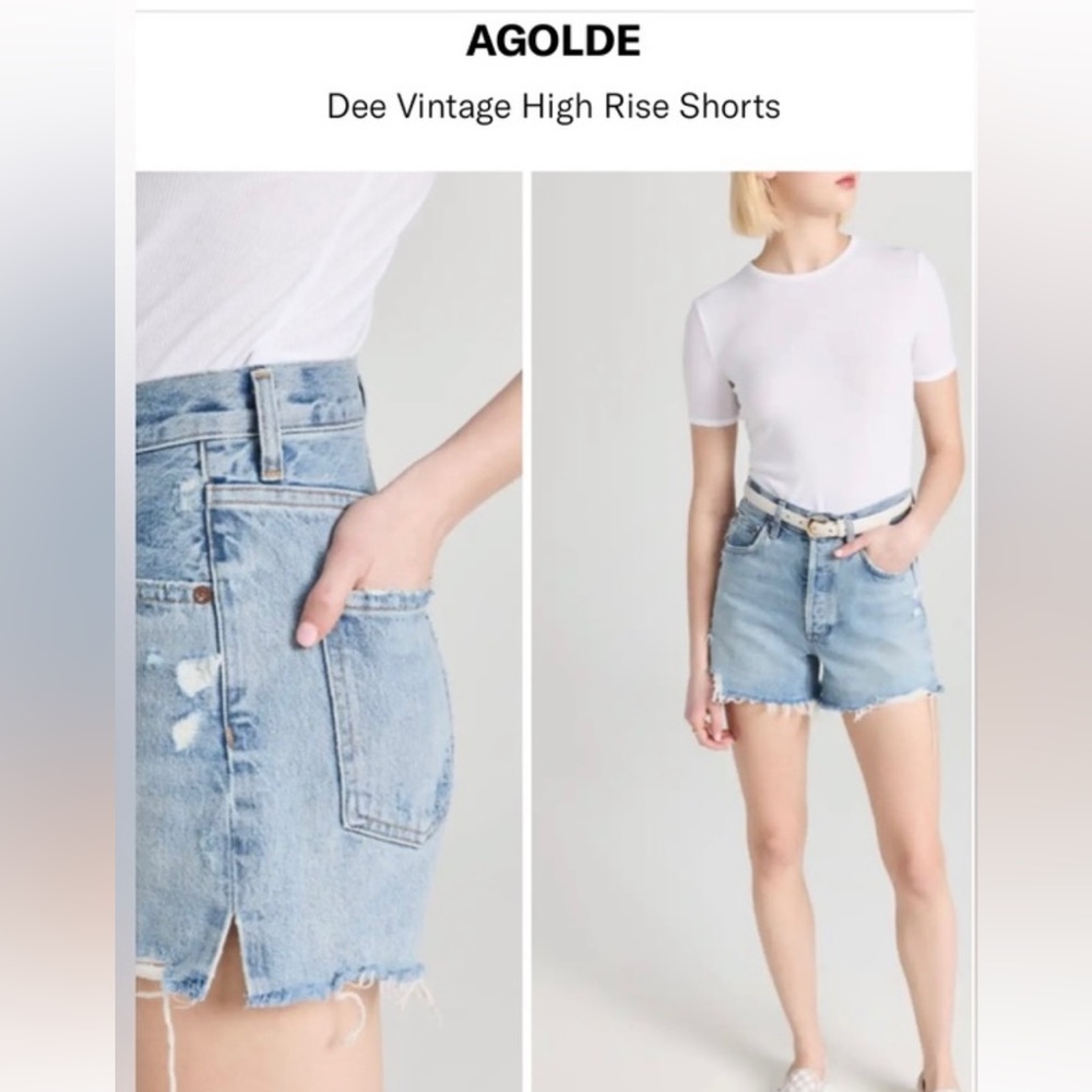 Agolde Dee vintage high rise shorts